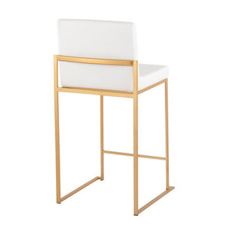 Brieon High Back Faux Leather Bar  Counter Stool - Single Chair