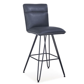 Vangorder Swivel Upholstered Counter Stool with Metal Frame