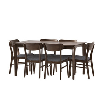 Jeffie 6 - Person Four Leg Dining Set