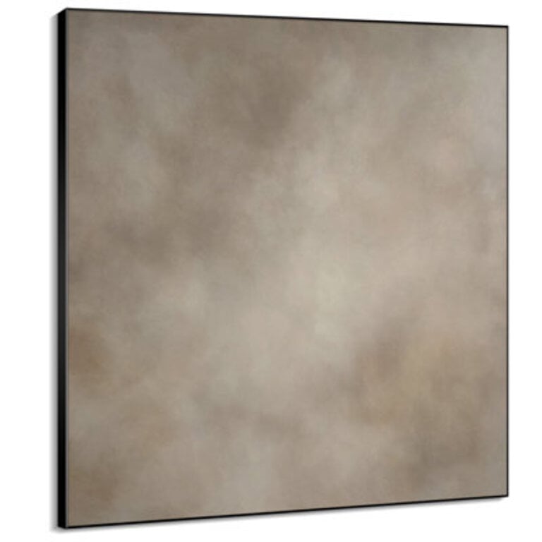 Extra Large Wall Art Fabric Print - Abstract Beige and Taupe Marble Effect Illustrations Artwork Decor for Living Room or Bedroom - Frame Assembly Required Unfinished Frame