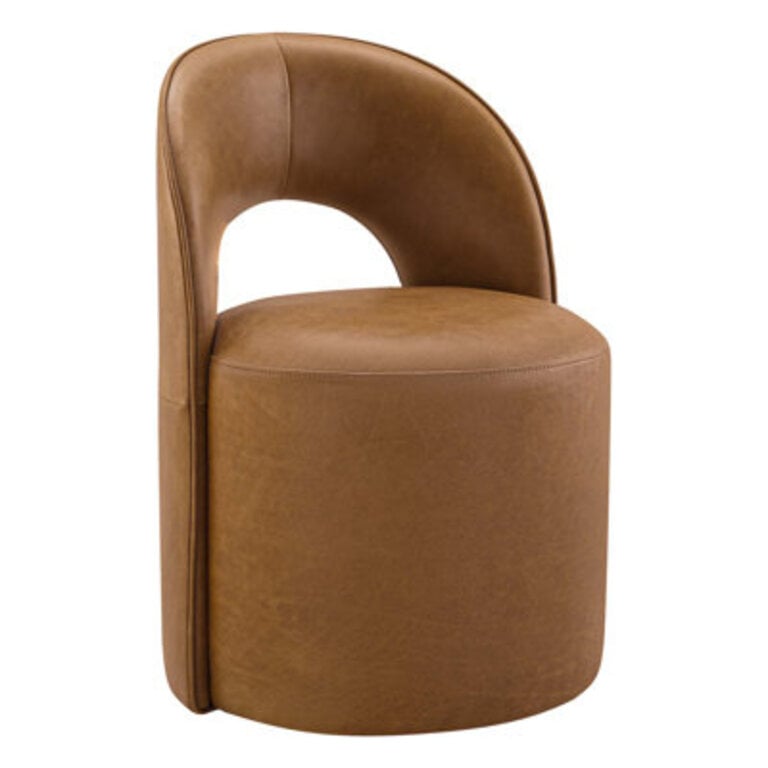 Neta 201 H Top Grain Leather Upholstered Side Chair
