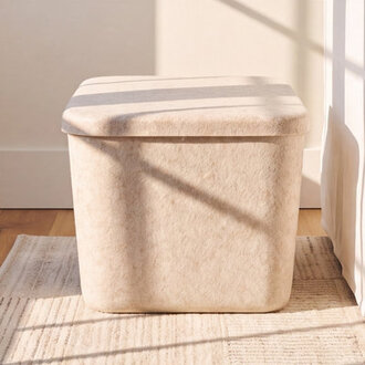 Sculpted Felt Storage Bin - Wide with Lid