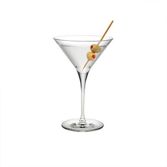 Vintage 10oz Crystal Martini Glass Set
