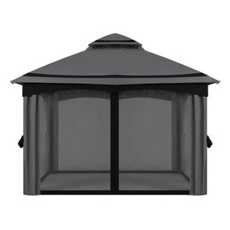 Steel Patio Gazebo with Netting