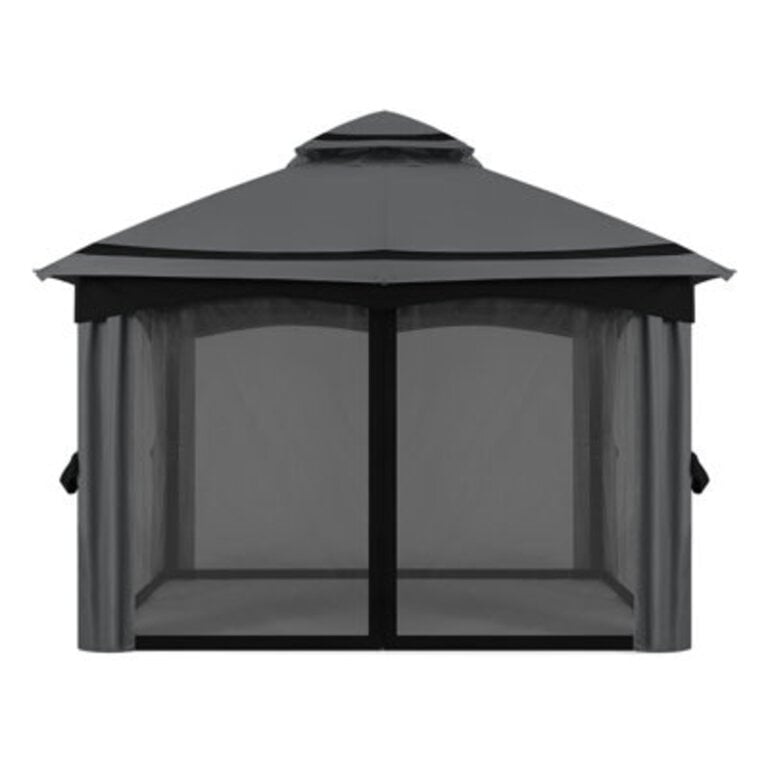 Steel Patio Gazebo with Netting