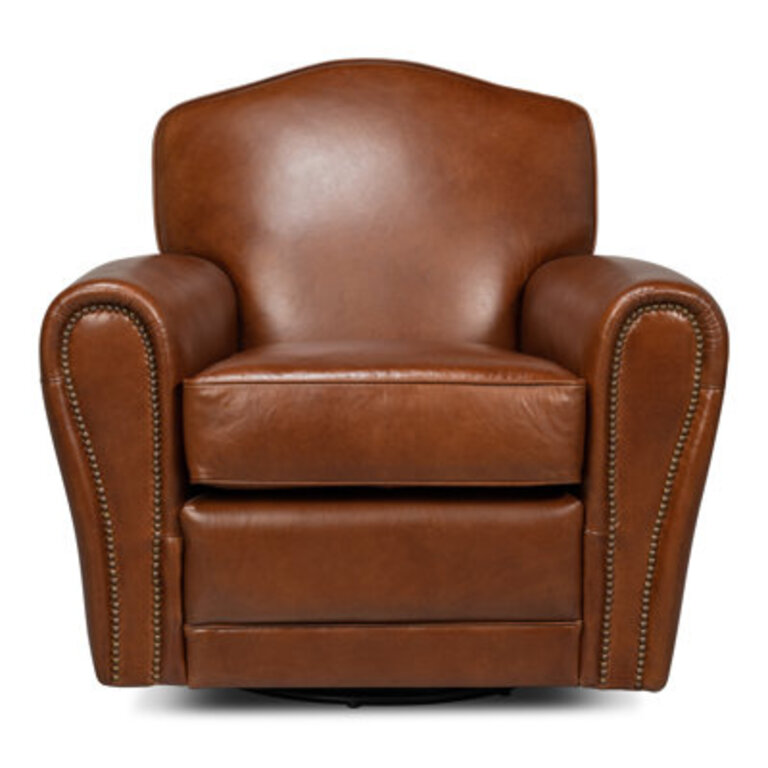 Elite Upholstered Swivel Armchair