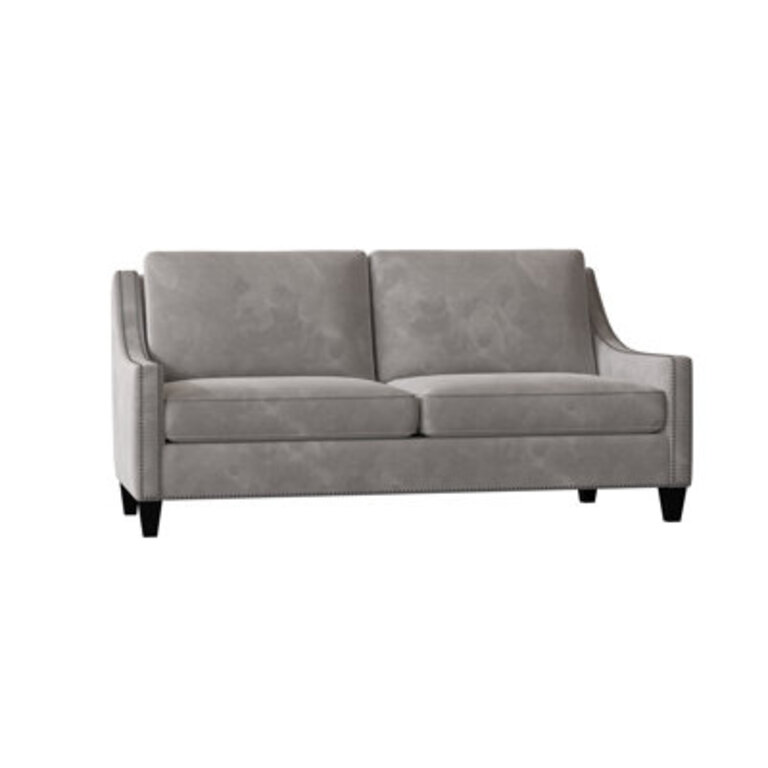 Aspen Polyester Blend Square Arm Sofa with Reversible Cushions