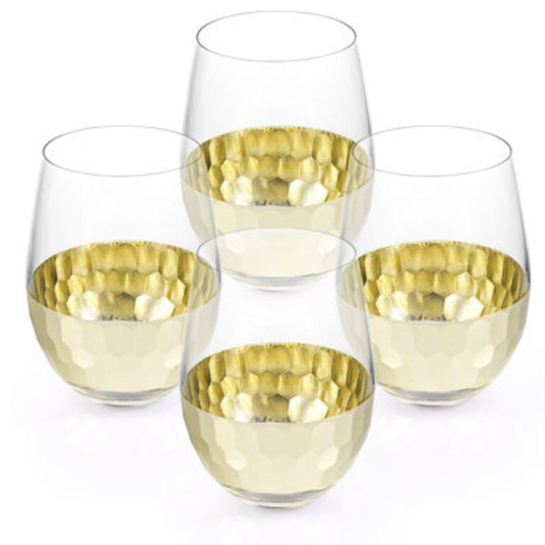 Hammered 8 Oz Glassware Set