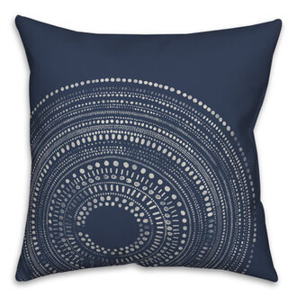 Circle Dot Outdoor Square Pillow Cover  Insert