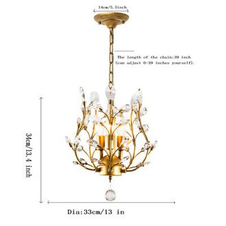 Jamei 3 - Light Dimmable Empire Chandelier