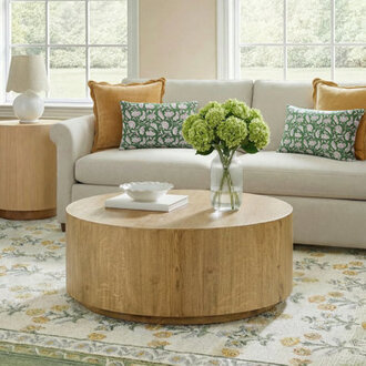 Taryn 42 Drum Coffee Table