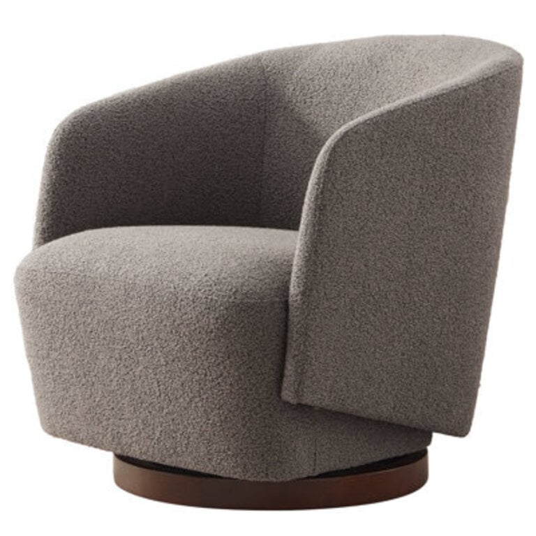 Caysey Boucle Upholstered Swivel Accent Chair