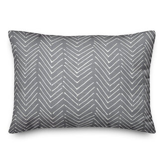 Chevron Outdoor Reversible Throw Pillow