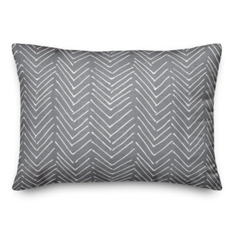 Chevron Outdoor Reversible Throw Pillow