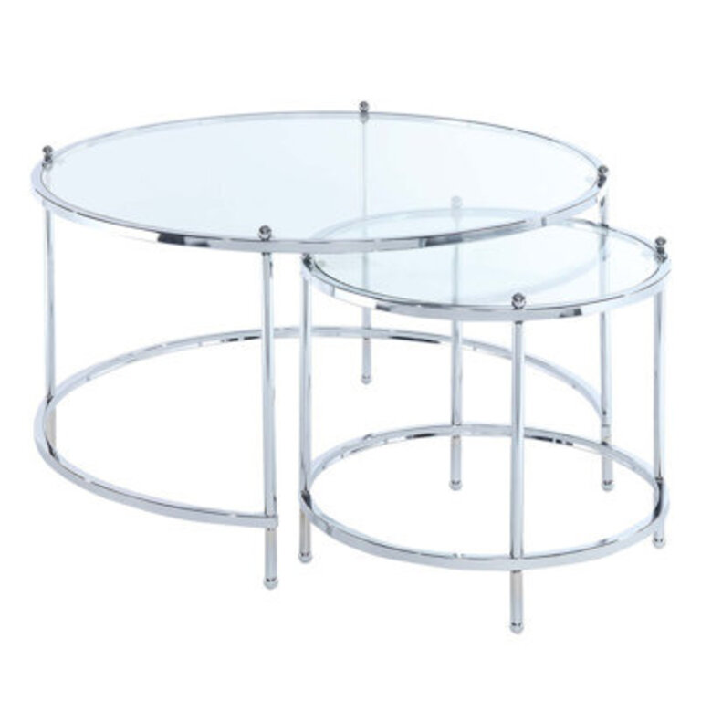 Carolina Glass Nesting Coffee Table