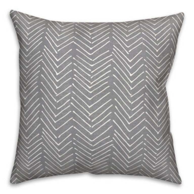 Chevron Outdoor Reversible Throw Pillow