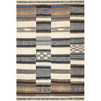 Oniel Geometric Machine Woven Area Rug
