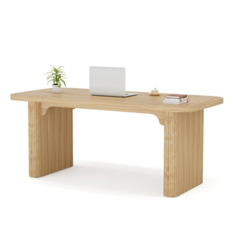 Girace 6299 W Modern Simple Executive Computer Desk with Engineered Wood Top and Legs