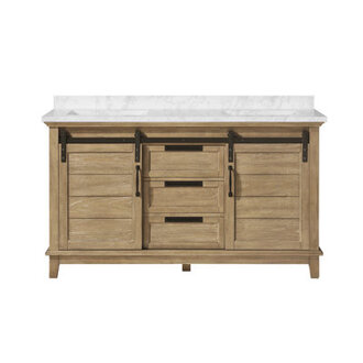 OVE Decors Edenderry 60 Double Bathroom Vanity with Premium Countertop