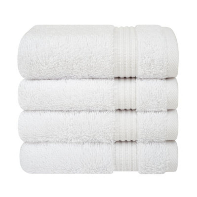 100 Cotton Turkish  Washcloth Set 4 Piece Soft Absorbent Wash Rag Small Towels