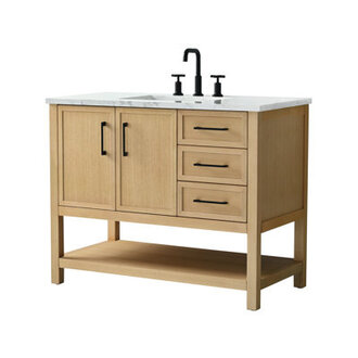Stratford 42 Single Bathroom Vanity with Engineered Stone Top