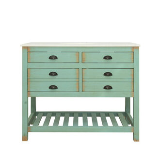 42 Single Bathroom Vanity with Cultured Marble Top