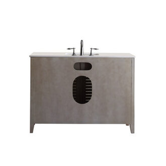 Yother 47 Single Bathroom Vanity with Marble Top