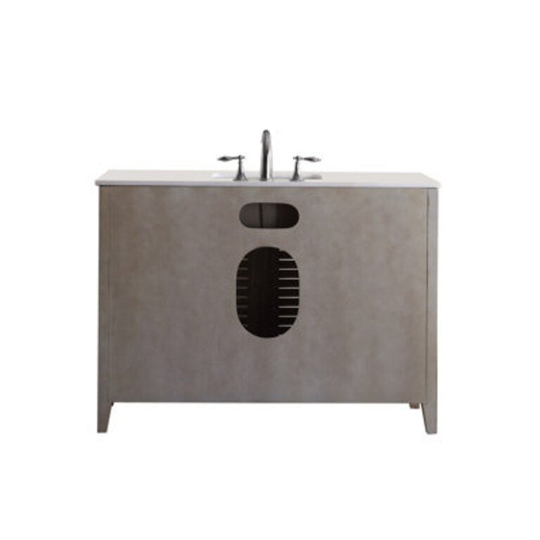 Yother 47 Single Bathroom Vanity with Marble Top