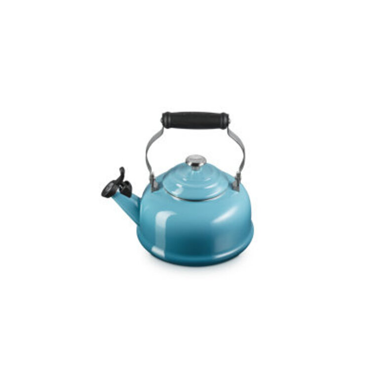 17 Qt Enamel on Steel Whistling Tea Kettle