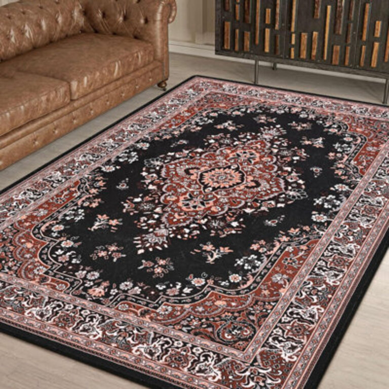 Delcine Washable Floral Indoor Rug