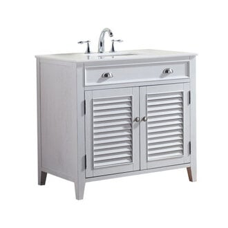 30 Single Bathroom Vanity with Marble Top
