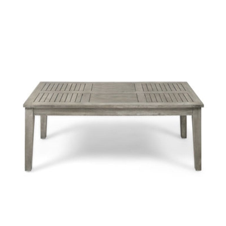 Ajuni 42 W Rectangular Powder-Coated Outdoor Coffee Table