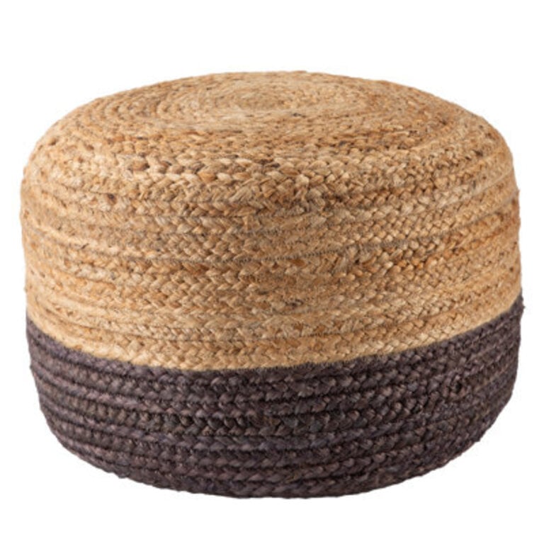 Teele Wide Round Pouf Ottoman