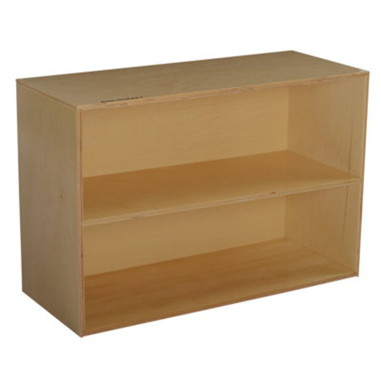 2 Compartment Manufactured Wood Shelving Unit