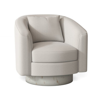 Camino Upholstered Swivel Barrel Chair
