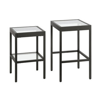 Alexis Glass Top Nesting Tables