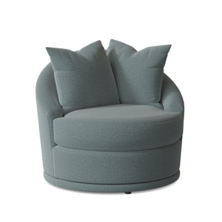 Alanna Upholstered Swivel Barrel Chair
