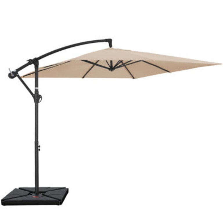Beeram 96 x 96 Cantilever Umbrella with Counterweight