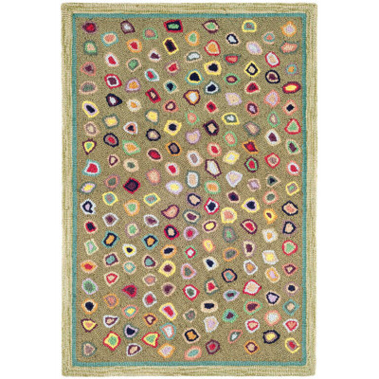 CatS Paw Sage Hand Micro Hooked Wool Rug
