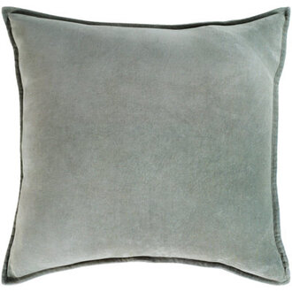 Edgar Square Cotton Velvet Throw Pillow