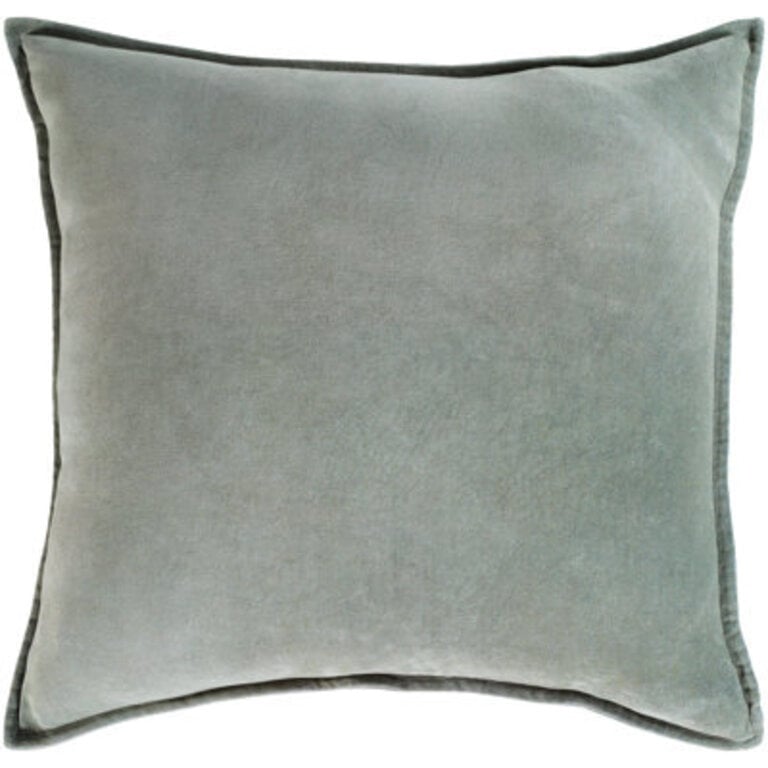 Edgar Square Cotton Velvet Throw Pillow
