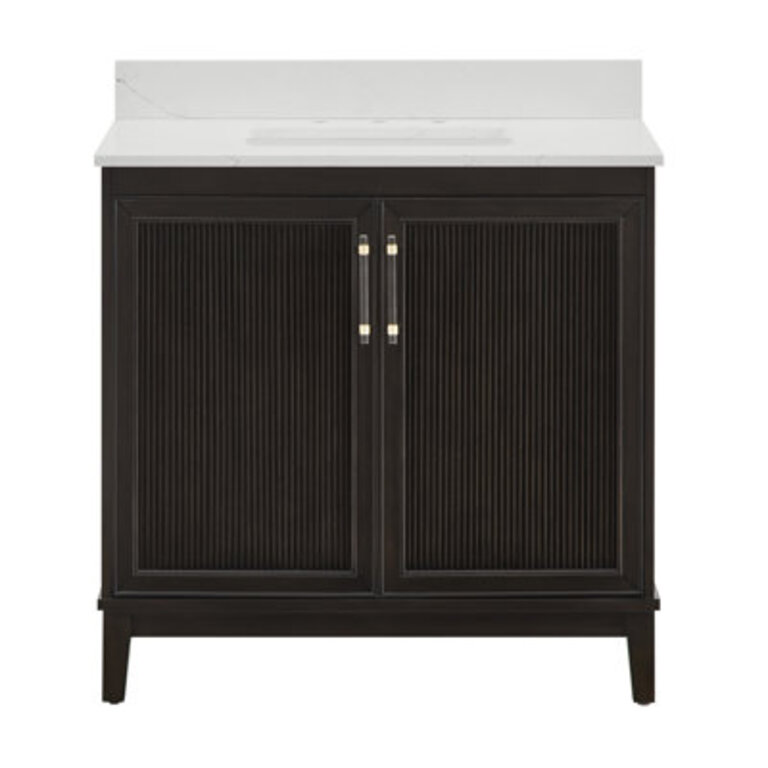 Sianni 36 Single Bathroom Vanity with Quartz Top