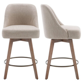 Mangu Upholstered Swivel Stool