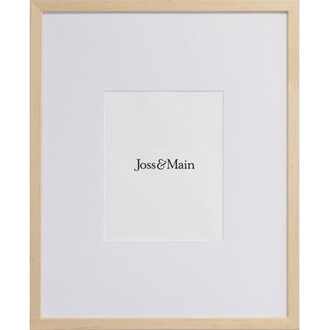 Naya Wood Beveled Picture Frame with Mat