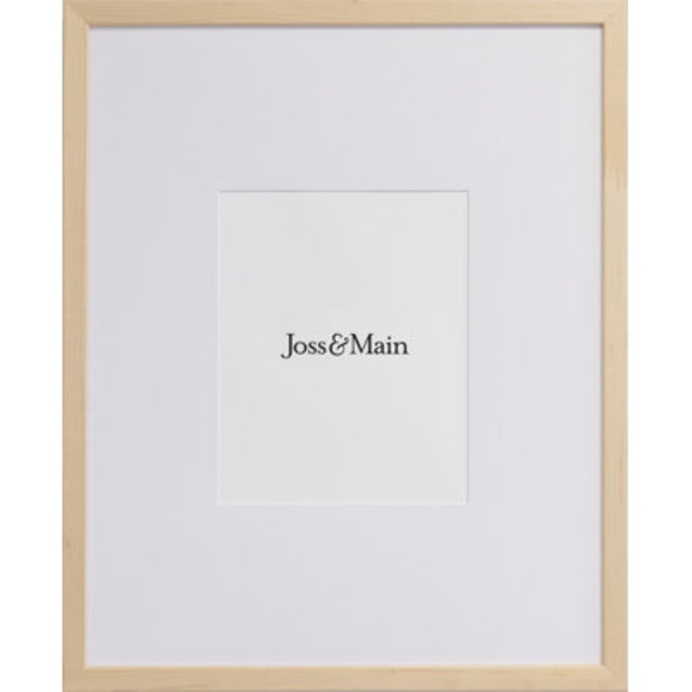 Naya Wood Beveled Picture Frame with Mat