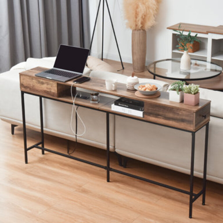 Petracca 63 Storage Console Table with Drawers