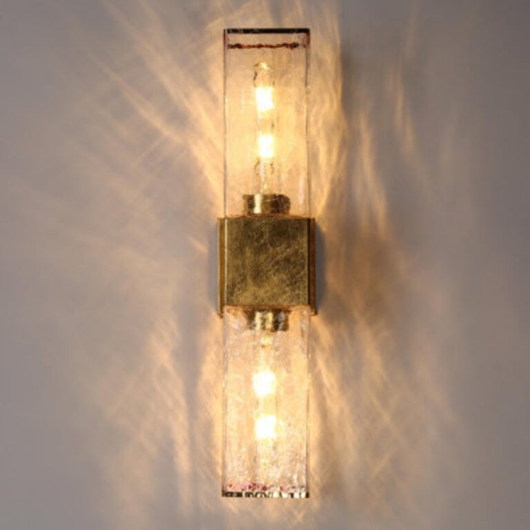 Terchie 2-Light 21H Traditional Brass Iron Wall Sconce