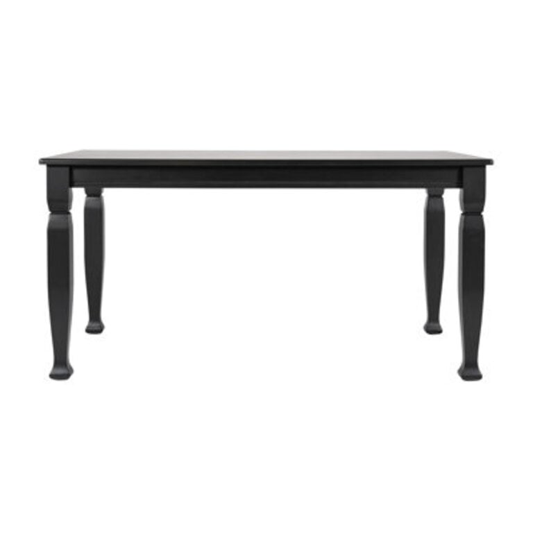 Solid Wood Commercial Grade Dining Table with Turned Legs