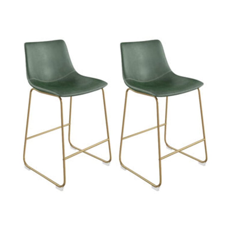Nia Vegan Leather Bar  Counter Stool