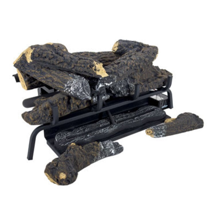 24-In Valley Oak Vent Free Gas Log Set 33000 BTUs